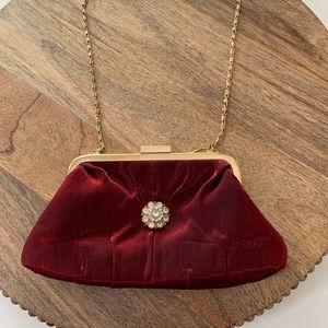 NWT Flair Burgundy Red Evening Bag